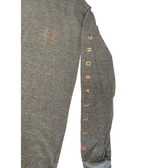 Billabong Men’s Long Sleeve T-Shirt – Size Small – Gray – Surf Skate Casual Tee - Picture 1 of 6